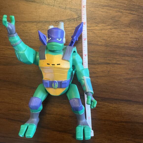 Rise of the TMNT Figure Donatello Flip Attack Ninja Turtle 2018 Collect Kidcore - Picture 7 of 8